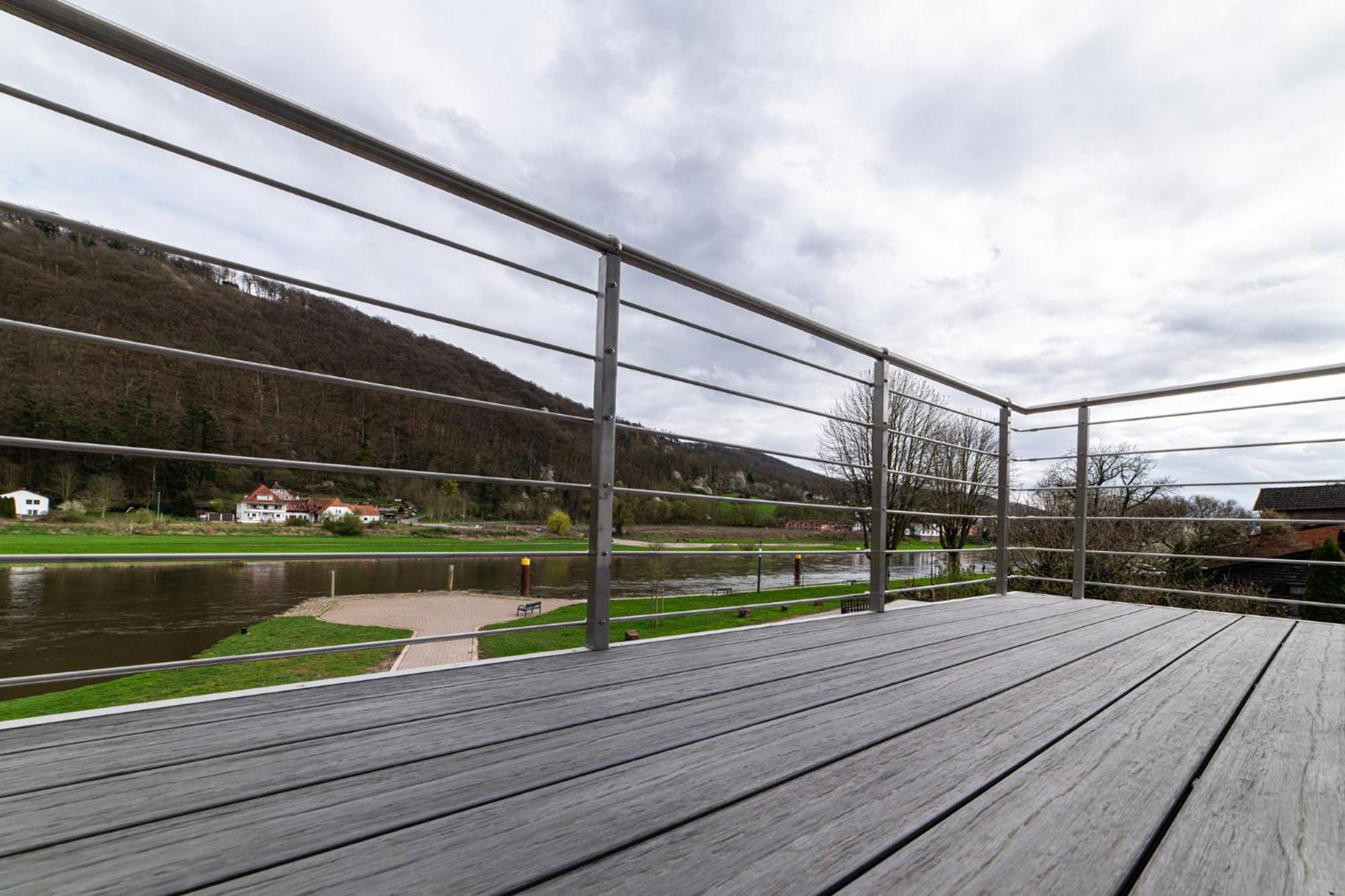 Ferienwohnungen Am Weserstrand Bodenwerder Dış mekan fotoğraf